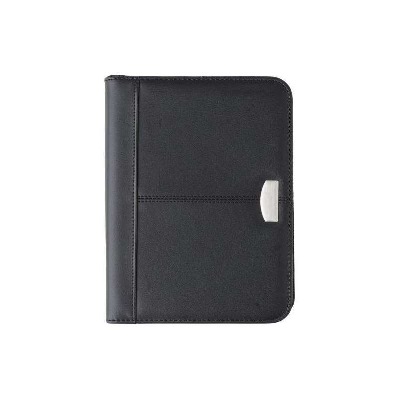Rosa A5 zipped folder in reconstituted leather - Speaker at wholesale prices