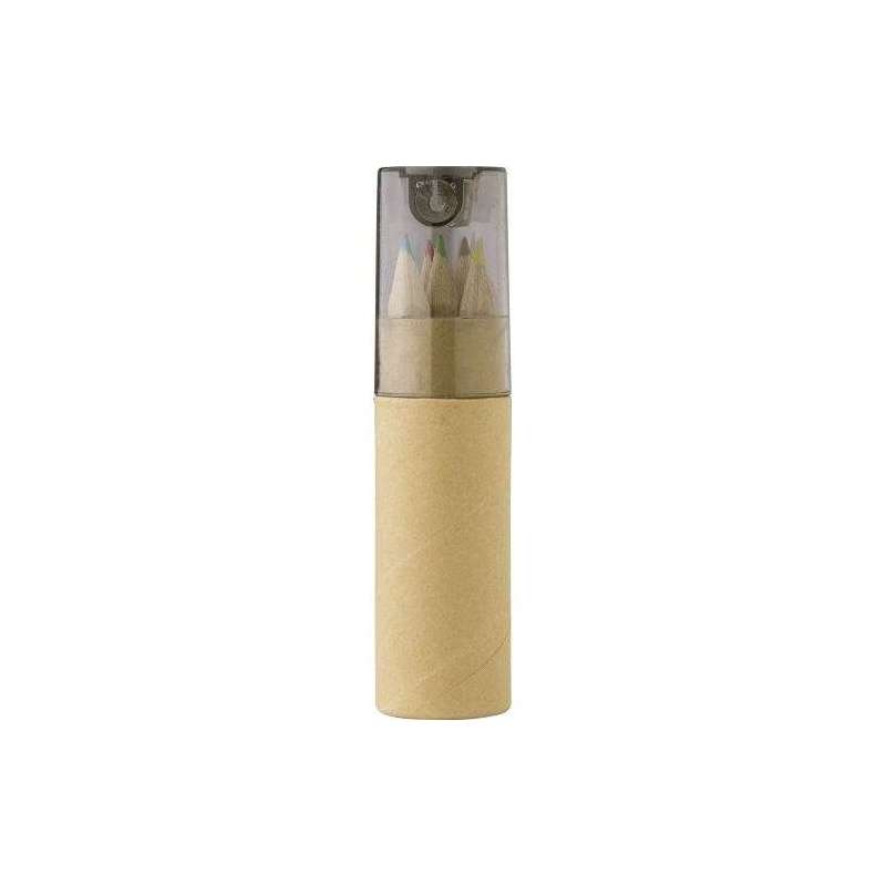 Cardboard tube of 6 Libbie pencils - Colored pencil at wholesale prices