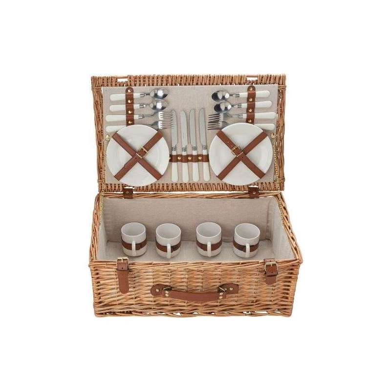 Wicker picnic basket for 4 Levin - Picnic accessory at wholesale prices