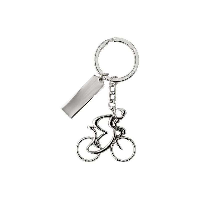 Porte-clés 'Cycliste' en métal Cirilio - Porte-clés métal à prix grossiste