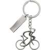 Cirilio metal 'Cyclist' key ring - Metal key ring at wholesale prices