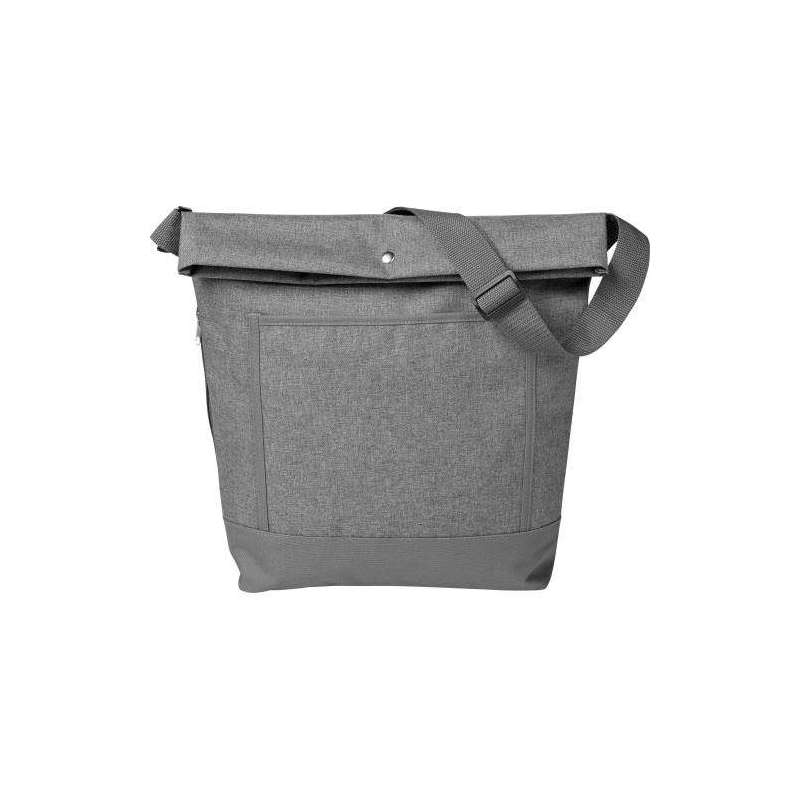 Cabas em poliéster resistente, com bolso lateral e frontal com fecho - Saco de compras a preço grossista