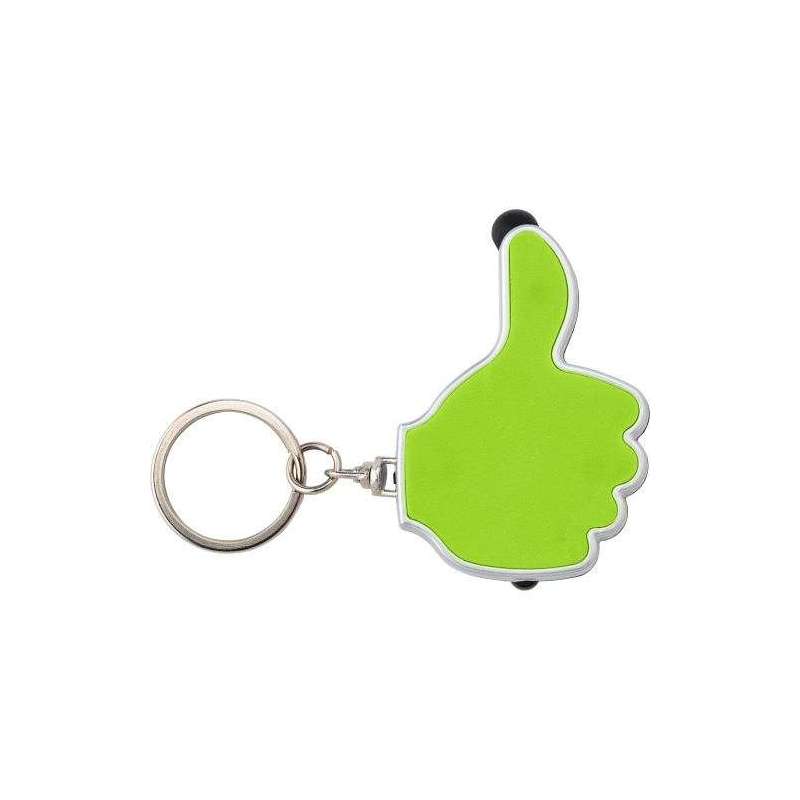 Melvin torch keyring - Plastic key ring at wholesale prices