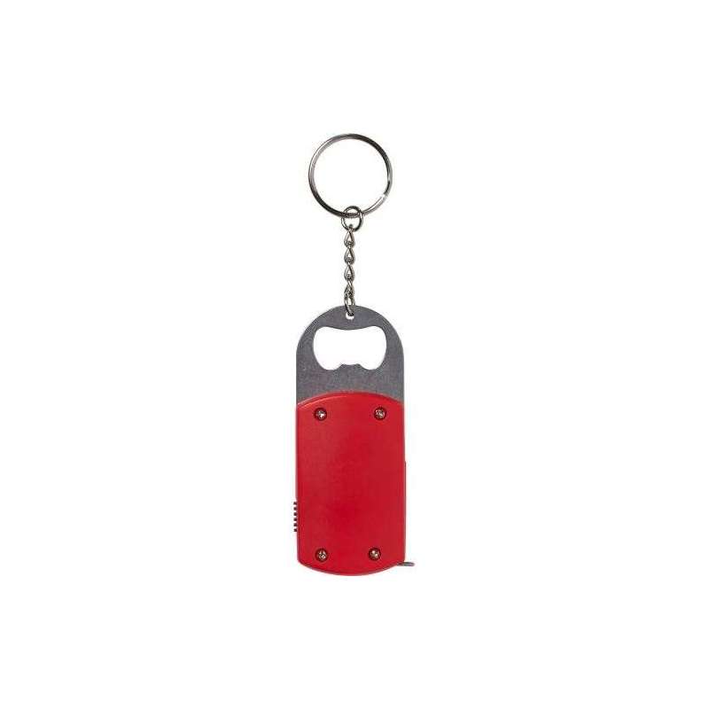 Key ring with bottle opener and Karen tape measure - Bottle opener at wholesale prices