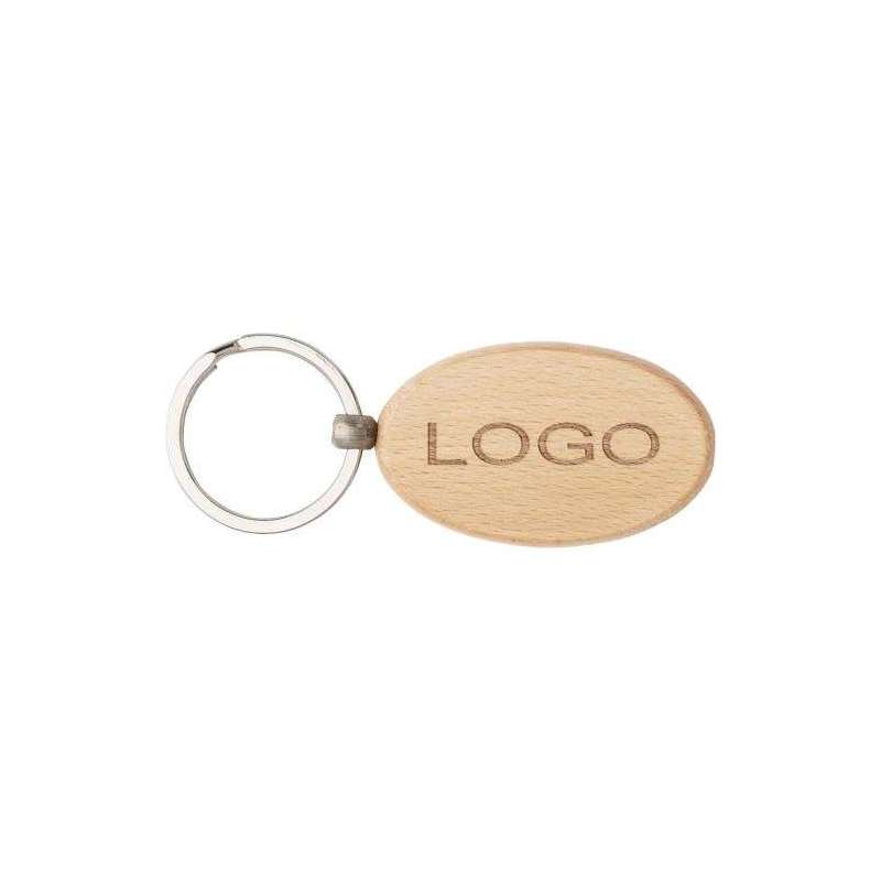 Katherine wooden key ring - Key ring at wholesale prices