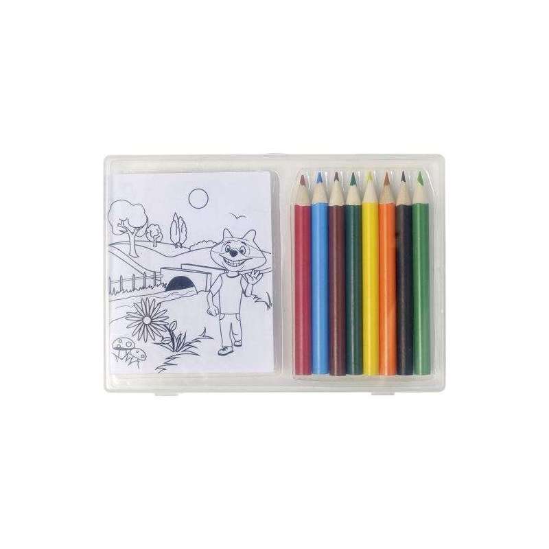 Set à dessin de 8 crayons Adita - Crayon de couleur à prix grossiste