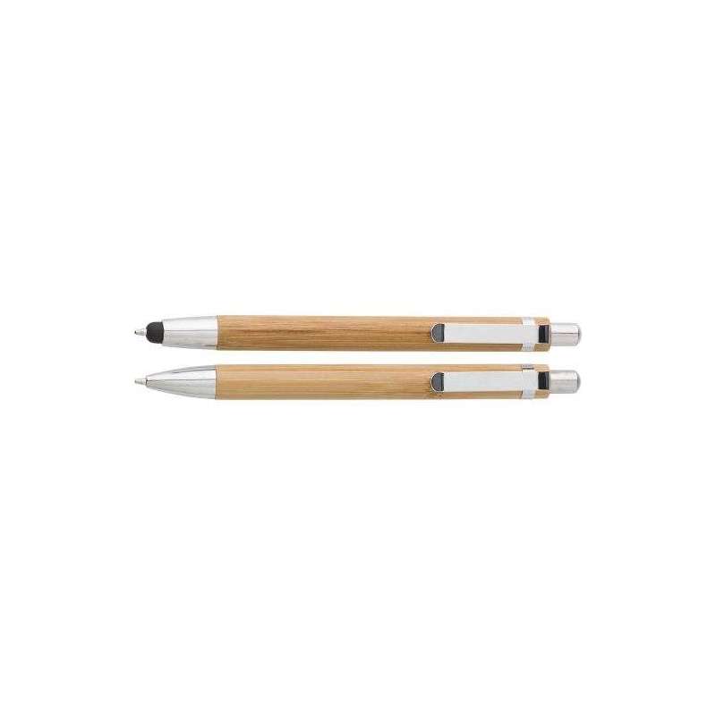 Darlene bambou ballpoint pen and mechanical pencil set - Pen set at wholesale prices