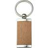 Porte-clés en bois et métal Jennie - Porte-clés à prix de gros