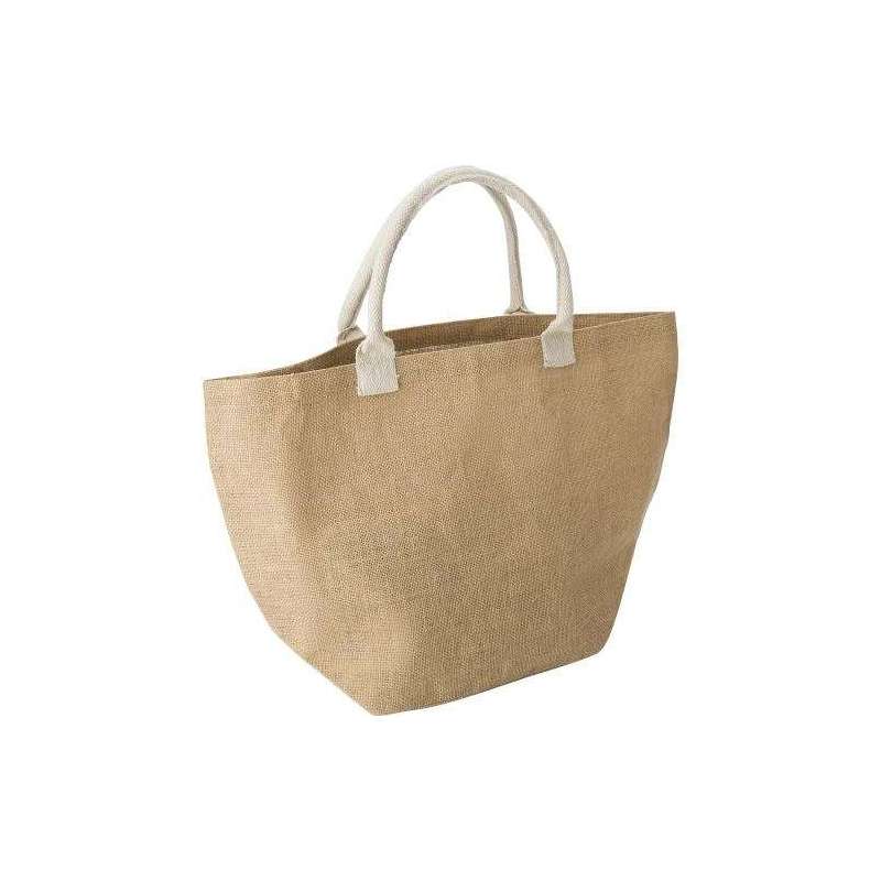 Zac hessian shopping bag - Natural bag at wholesale prices
