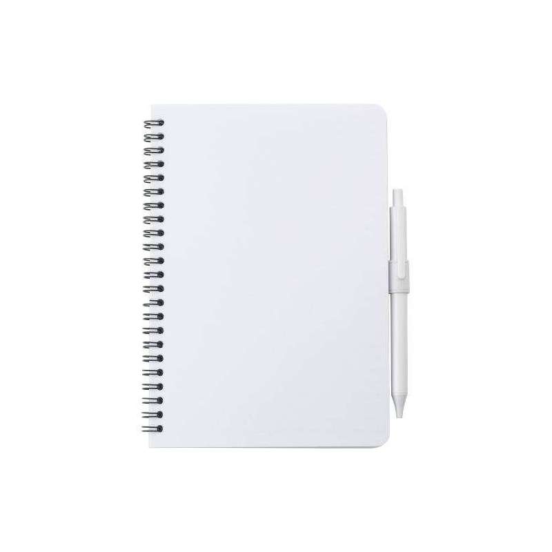 Mika spiral notebook with antibacterial cover - booklet at wholesale prices