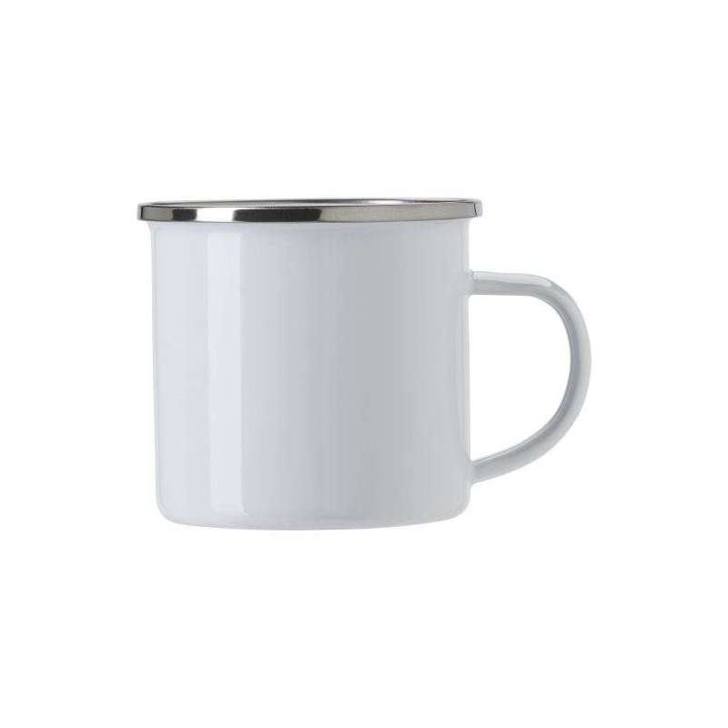 Jamaal inox enamel mug - enamelled mug at wholesale prices