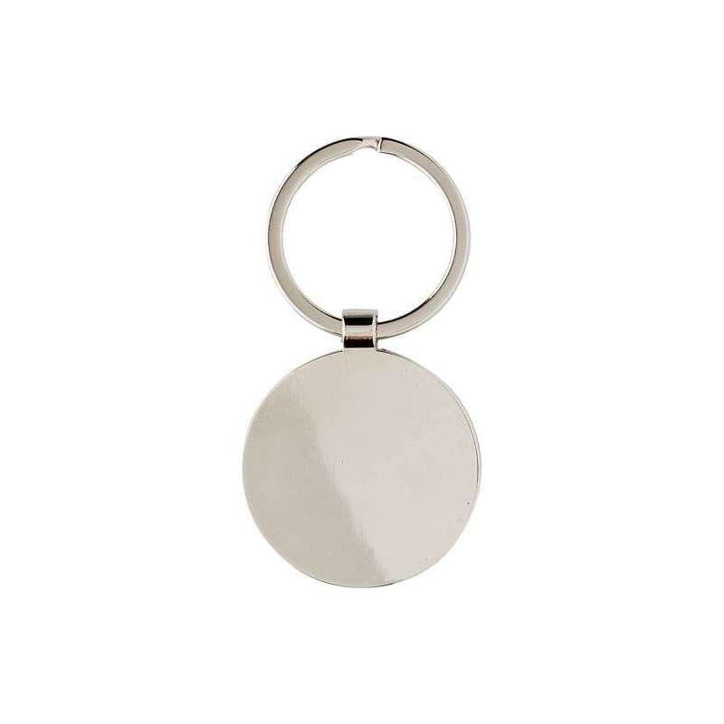 Tillie bambou and metal key ring - Wooden key ring at wholesale prices