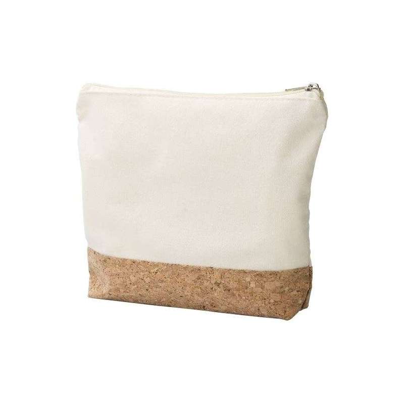 Teagan coton and cork toiletry bag - Make-up bag at wholesale prices