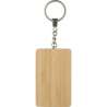 Porte-clés câble de charge en bambou Bianca - Porte-clés en bois à prix grossiste
