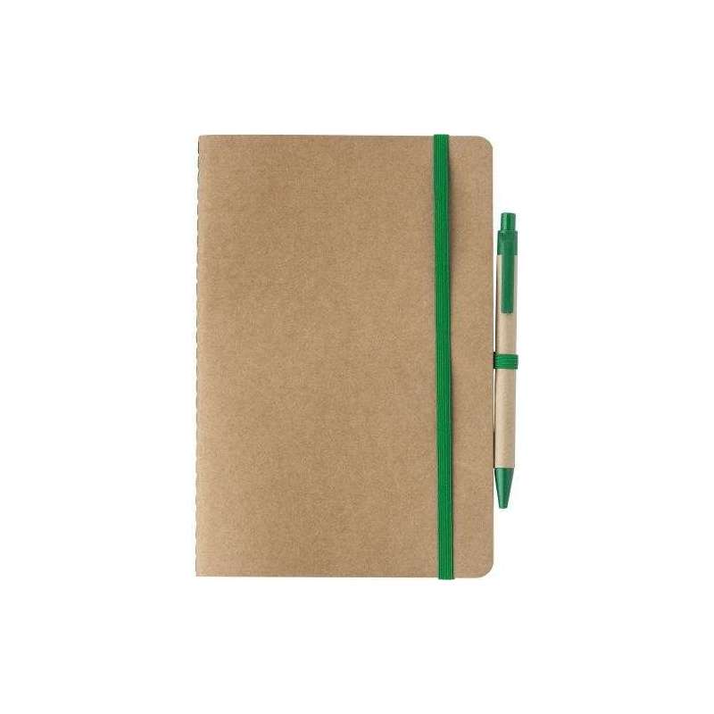 Theodore A5 recycled cardboard notebook - Recyclable accessory at wholesale prices