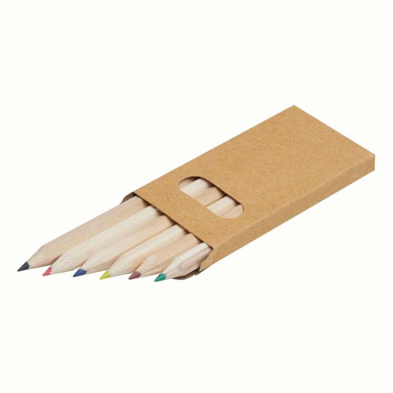 6 small colored pencils TINY TREE - Colored pencil at wholesale prices