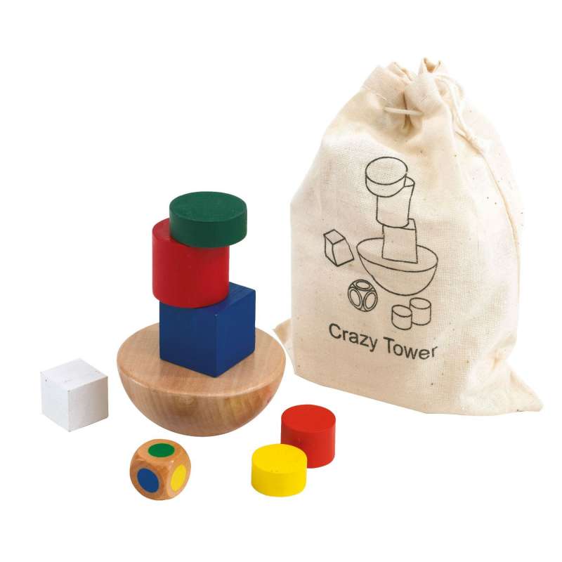 CRAZY TOWER patience game - Wooden game at wholesale prices