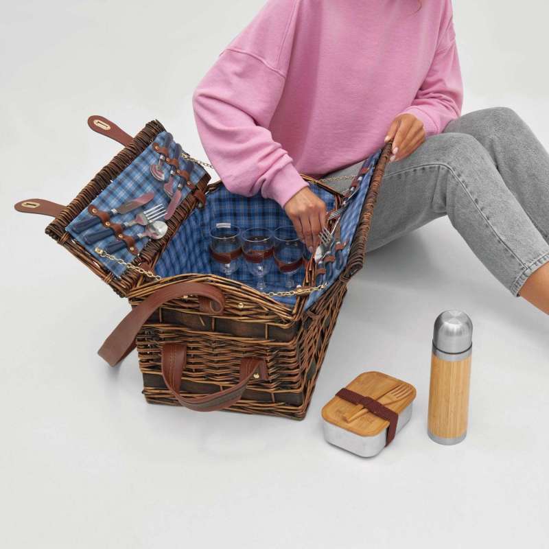 Panier à pique-nique premium 4 personnes - Panier pique-nique à prix de gros Panier à pique-nique premium 4 personnes - Panier pique-nique à prix de gros