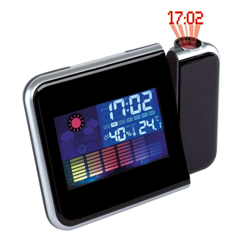 COLOUR desk clock with projection - Clock at wholesale prices