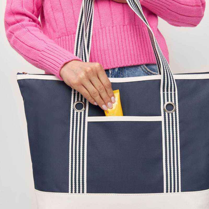 Strandtasche 49x34,5 cm mit Reißverschluss - Strandtasche zu Großhandelspreisen Strandtasche 49x34,5 cm mit Reißverschluss - Strandtasche zu Großhandelspreisen