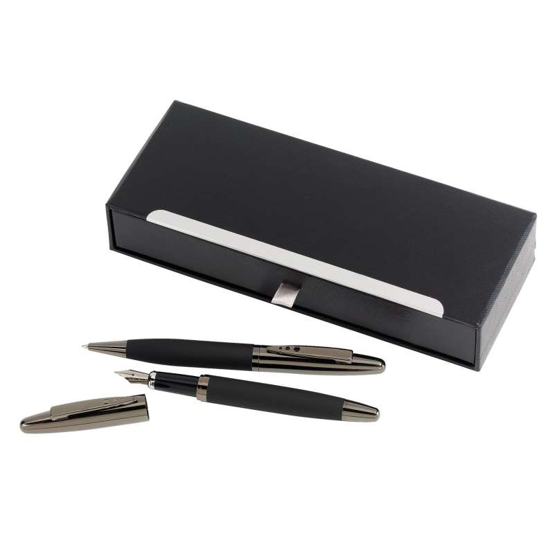 Set écriture BLACK ELEGANCE - Parure de stylos à prix grossiste
