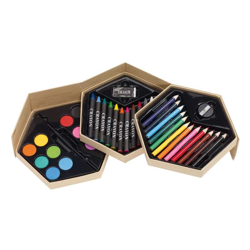 COLOURFUL LEVEL coloring set - Wax crayon at wholesale prices