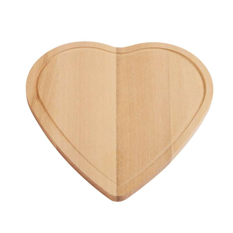 WOODEN HEART cutting board - Fair trade and sustainable accessory at wholesale prices