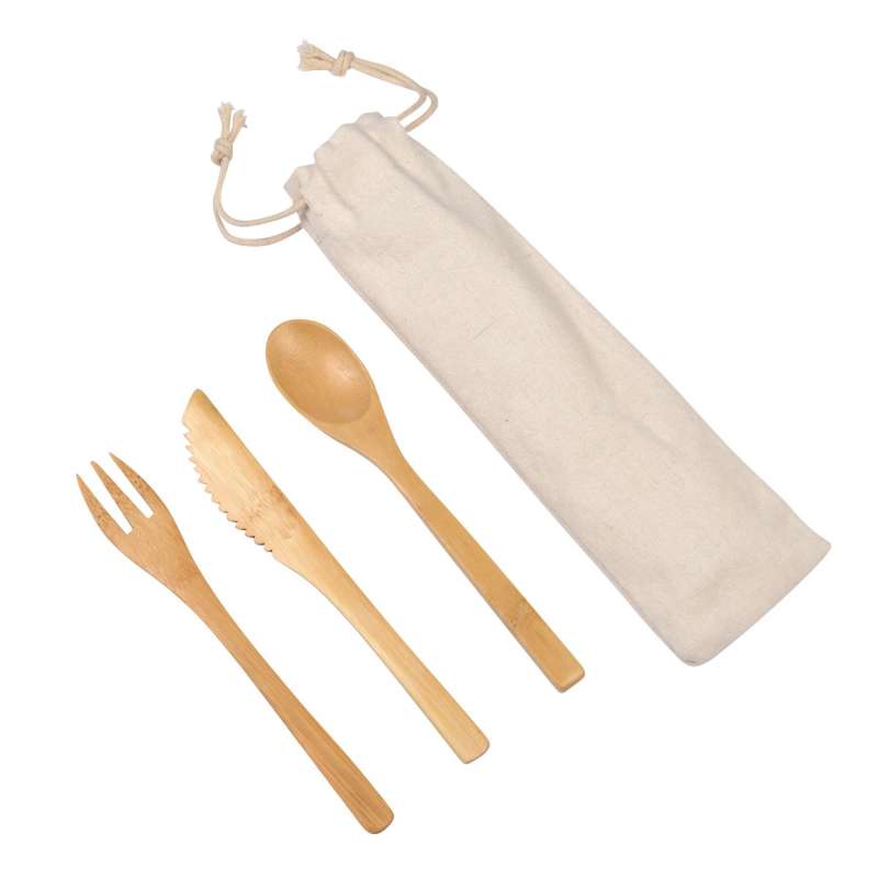 NATURAL TRIP bambou cutlery set - Covered at wholesale prices