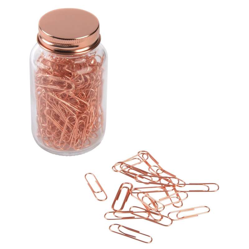 Paper clips in jar COPPER CLIP - Small miscellaneous supplies at wholesale prices