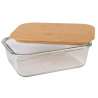 Boîte à déjeuner ROSILI, avec couvercle en bambou: capacité env. 1.060 ml - Lunch box à prix de gros