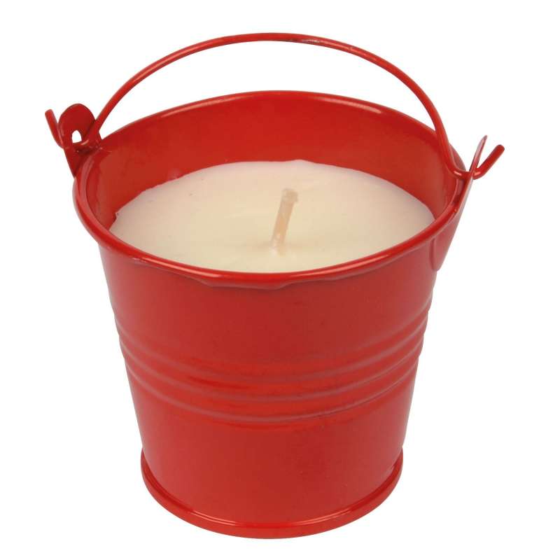 Candle in a metal bucket - Candle at wholesale prices