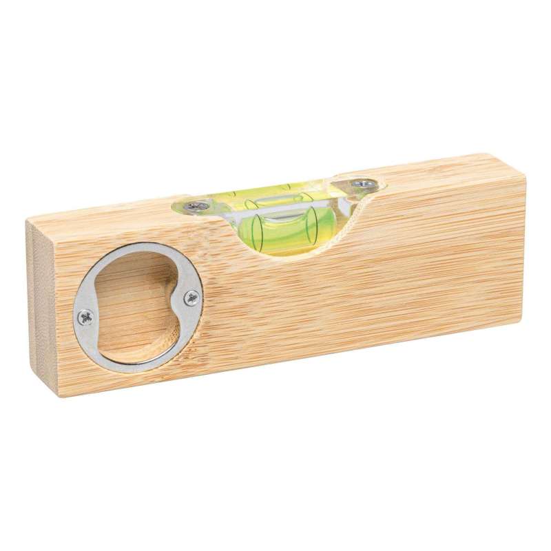 12cm Bamboo Level with Bottle Opener - Bubble level at wholesale prices 12cm Bamboo Level with Bottle Opener - Bubble level at wholesale prices
