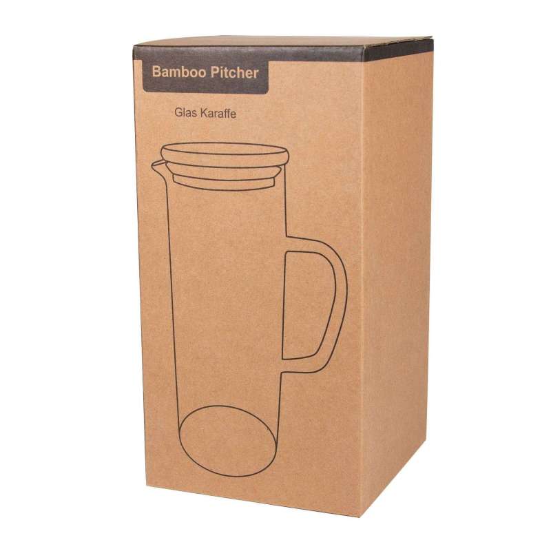 Carafe en verre BAMBOO PITCHER - Pichet à prix grossiste Carafe en verre BAMBOO PITCHER - Pichet à prix grossiste