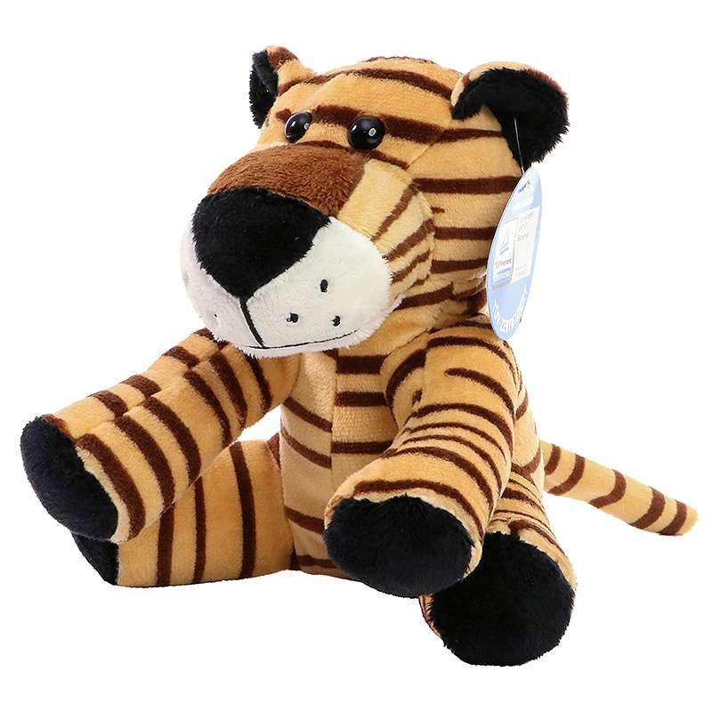 peluche tigre - 15 cm - Peluche à prix grossiste