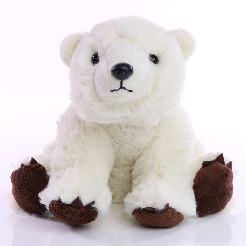 peluche ours polaire - 20 cm - Peluche à prix grossiste