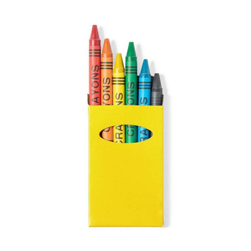 Boîte de 6 crayons de cire - Crayon de cire à prix grossiste