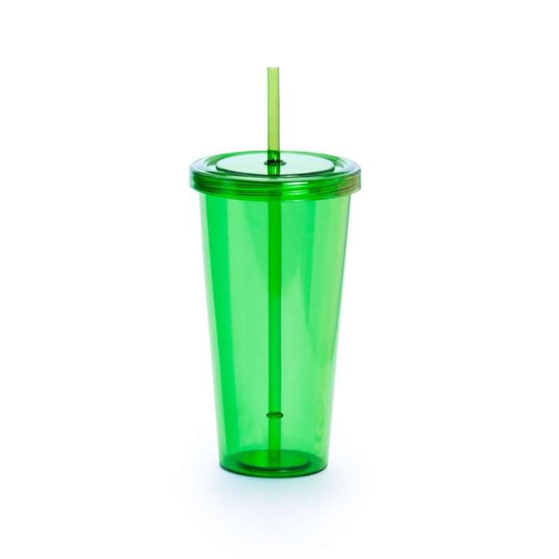 Reusable glass with straw 750 ml - Cup at wholesale prices
