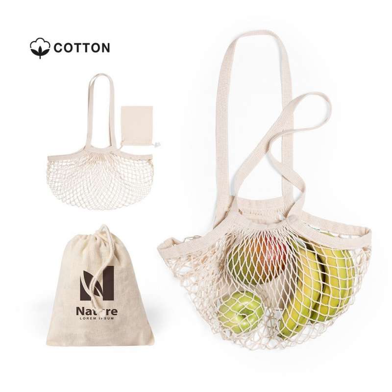 Large Eco-Friendly Cotton Mesh Tote Bag - shopping bag at wholesale prices Large Eco-Friendly Cotton Mesh Tote Bag - shopping bag at wholesale prices