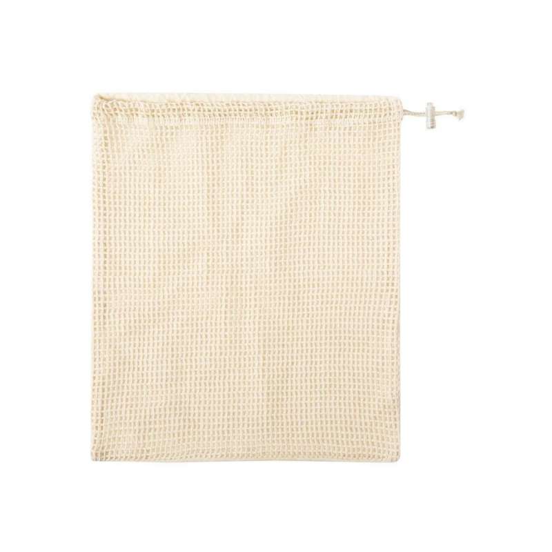 Cotton mesh bag 25 * 30 cm - Natural bag at wholesale prices