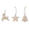 Set of 3 Christmas hanging figures - Figurine at wholesale prices