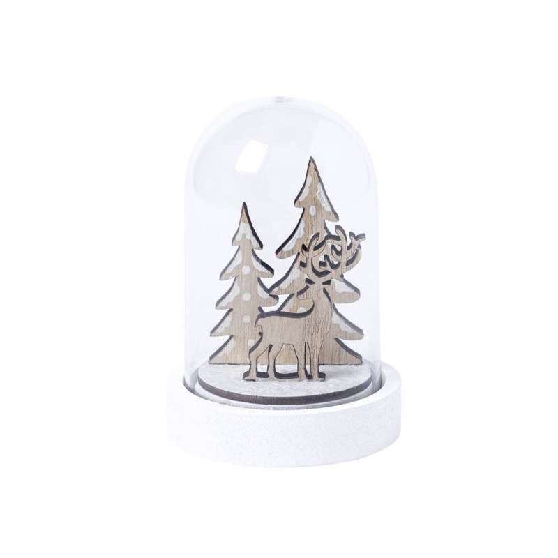 Gunter - Original Christmas decoration with reindeer and Christmas tree inside - Christmas accessory at wholesale prices