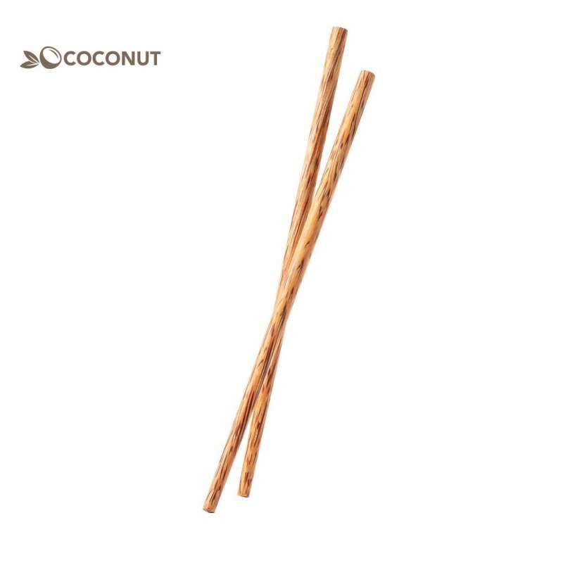 Set di Bacchette Riutilizzabili in Coco 30 cm - Articolo per la cucina asiatica a prezzi all'ingrosso Set di Bacchette Riutilizzabili in Coco 30 cm - Articolo per la cucina asiatica a prezzi all'ingrosso