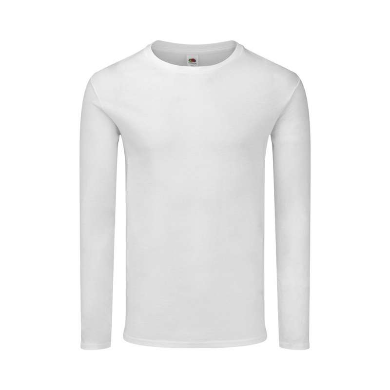 T-Shirt Adulte Blanc - Iconic Long Sleeve T - T-Shirt manche longue à prix grossiste