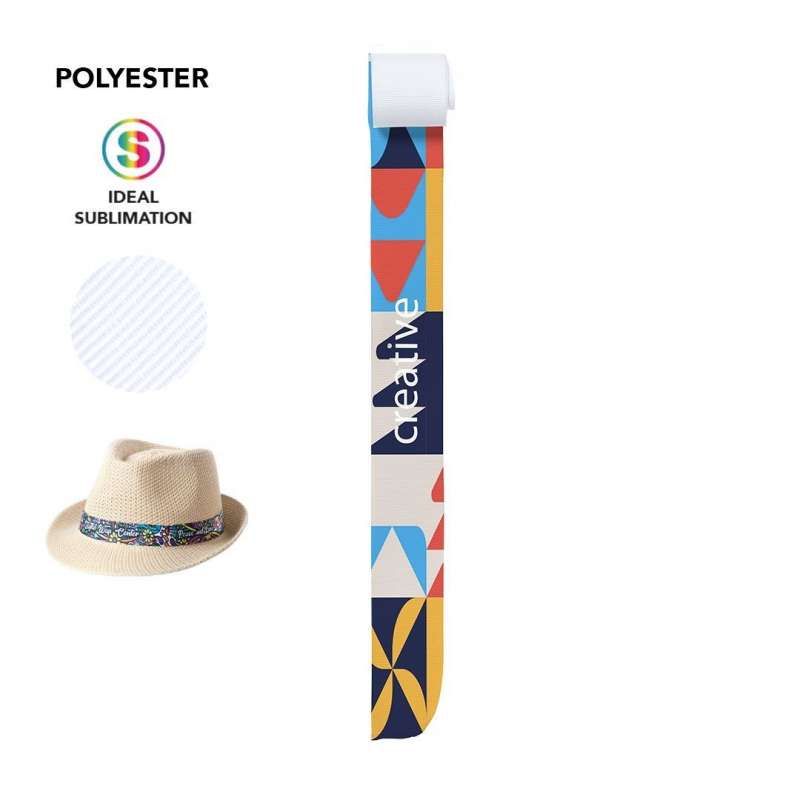 Polyester-Hutband 67 x 3,7 cm zu Großhandelspreisen - Artikel für Sublimation zu Großhandelspreisen Polyester-Hutband 67 x 3,7 cm zu Großhandelspreisen - Artikel für Sublimation zu Großhandelspreisen