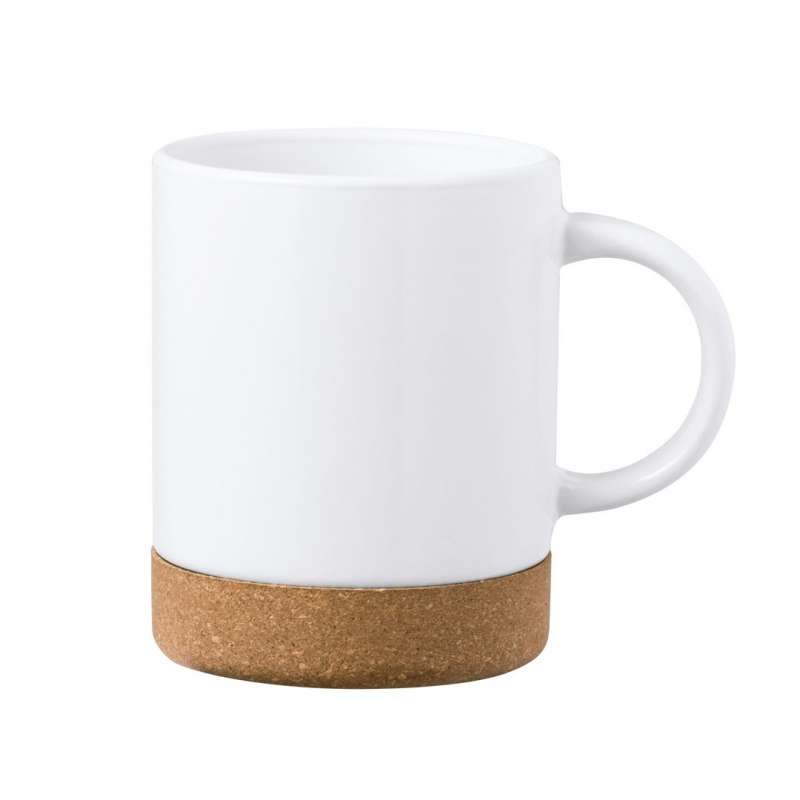 350 ml Tasse Sublimation mit Kork und Keramik - Artikel für Sublimation zu Großhandelspreisen 350 ml Tasse Sublimation mit Kork und Keramik - Artikel für Sublimation zu Großhandelspreisen