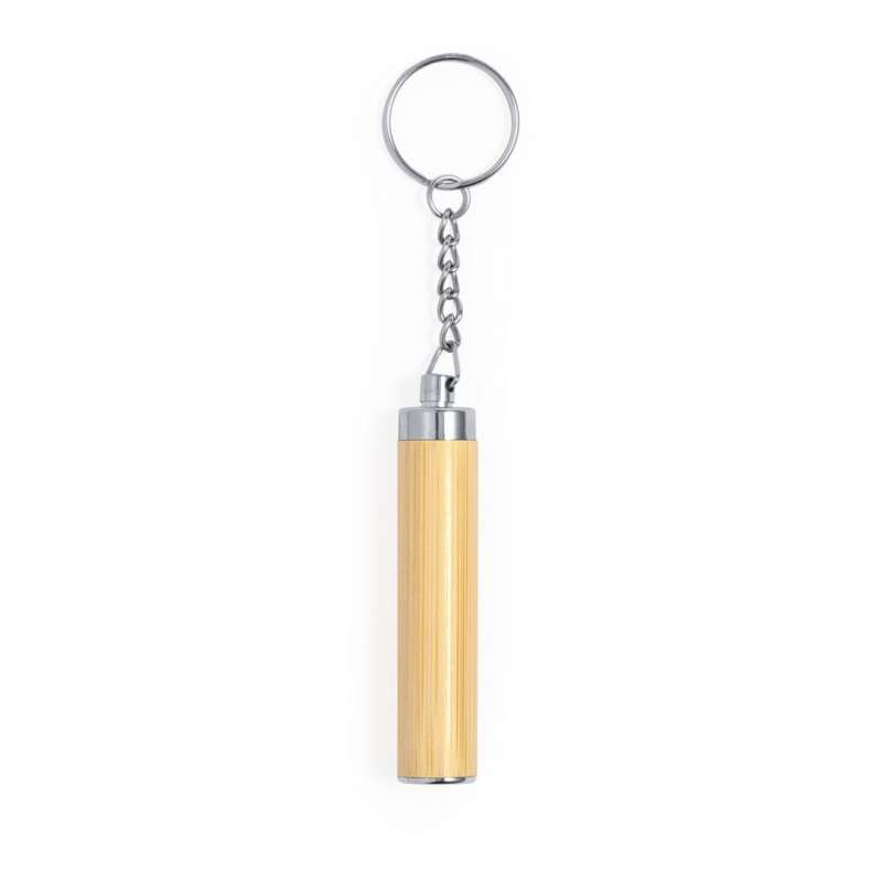 Llavero con linterna de bambú 1 LED - Llavero de madera a precios de mayorista Llavero con linterna de bambú 1 LED - Llavero de madera a precios de mayorista