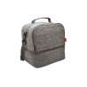 Uji' insulated bento lunch bag, RPET mottled grey - Recyclable accessory at wholesale prices