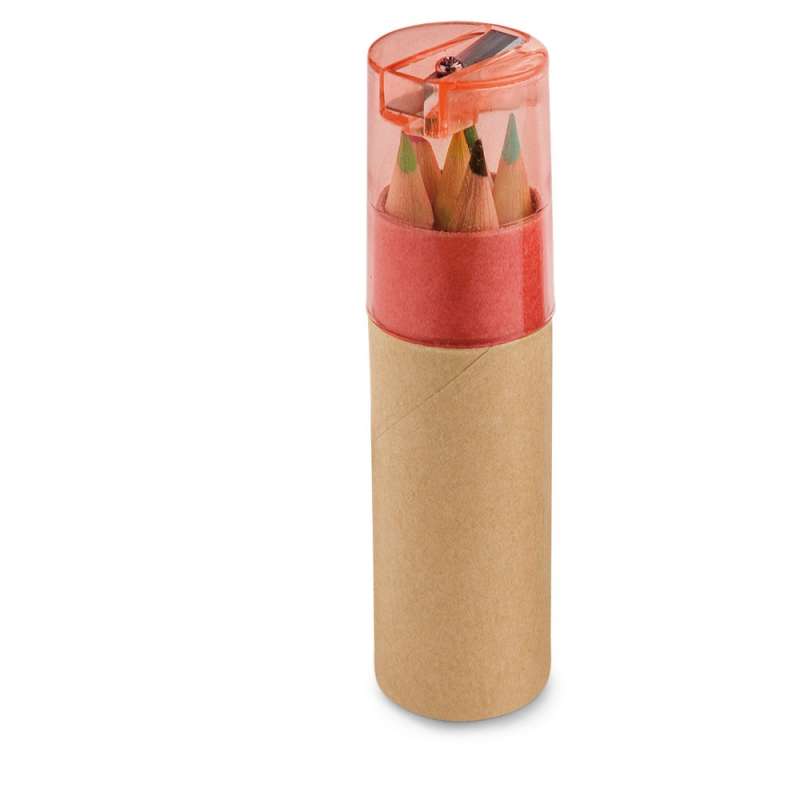 ROLS. Boîte avec 6 crayons de couleur - Crayon de couleur à prix de gros