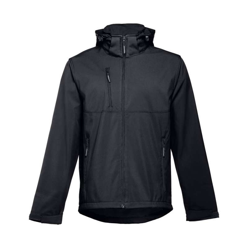 Men's softshell with removable hood - Softshell at wholesale prices