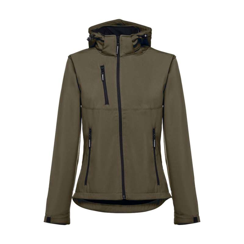 Women's softshell with removable hood - Softshell at wholesale prices